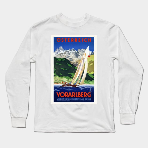 Österreich Vorarlberg Austria Vintage Poster 1934 Long Sleeve T-Shirt by vintagetreasure